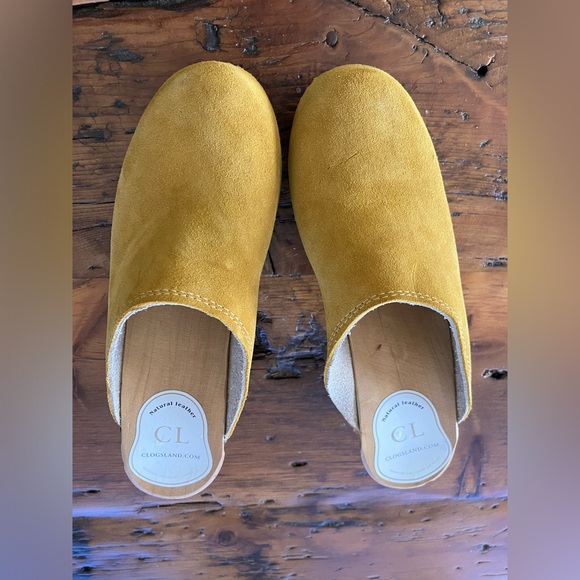 Swedish handmade clogs in genuine suede 39 EUR 8/8.5 US - Picture 6 of 6